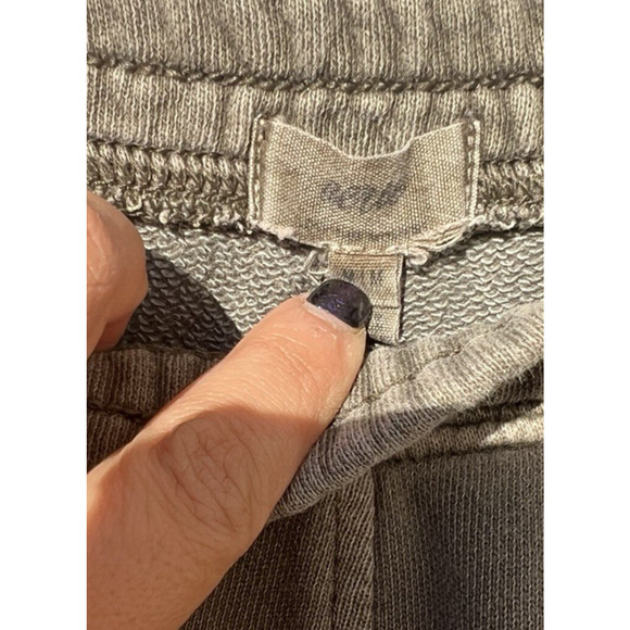 Aerie Offline Wide Leg Sweatpants Soft Cotton Knit Cozy Relaxed Olive Size M - Picture 5 of 6